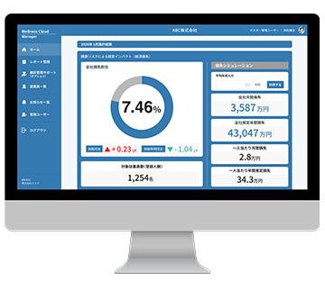 従業員の健康状態がみえる