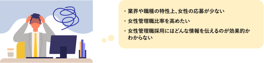 女性に特化した採用ノウハウで女性管理職採用を成功に導く。