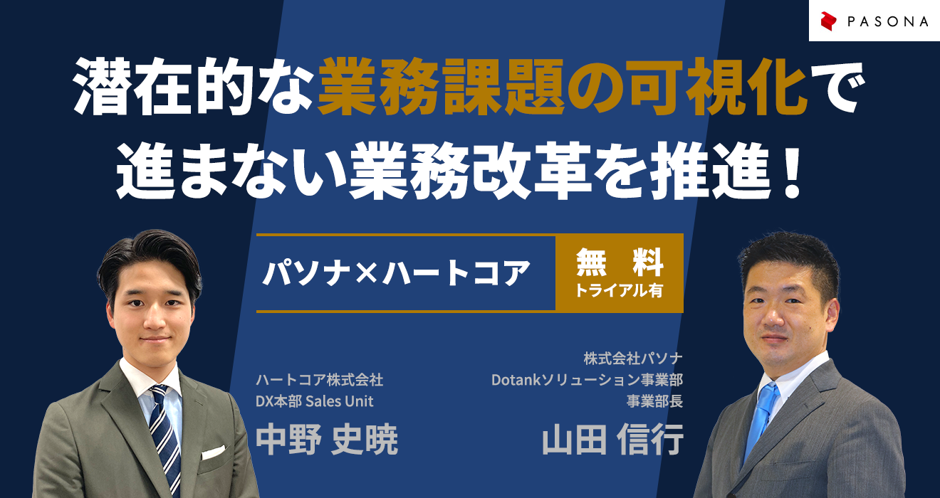 潜在的な業務課題の可視化で進まない業務改革を推進！