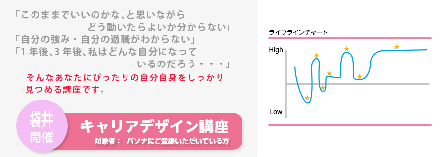 【袋井】キャリアデザイン講座　開催のお知らせ