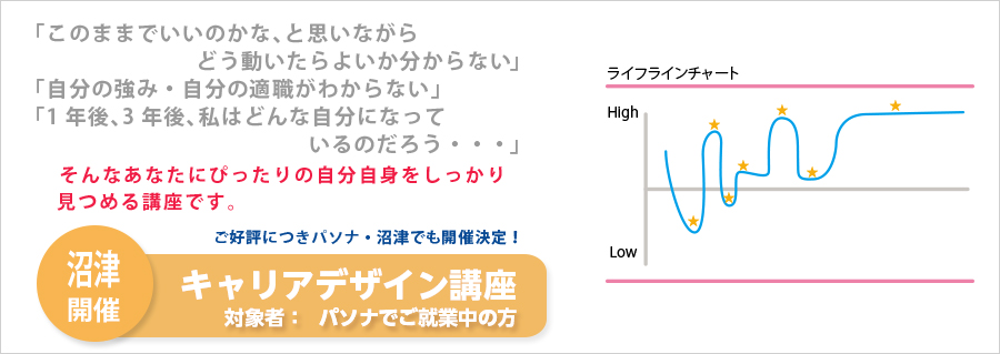 【沼津】キャリアデザイン講座　