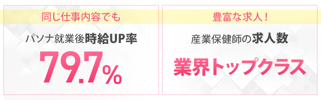 パソナ就業後時給UP率79.7% 豊富な求人!