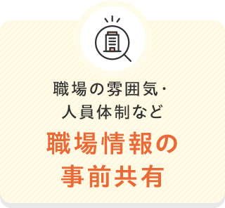職場情報の事前共有