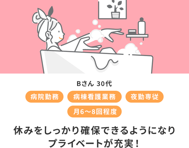 休みをしっかり確保できるようになりプライベートが充実!